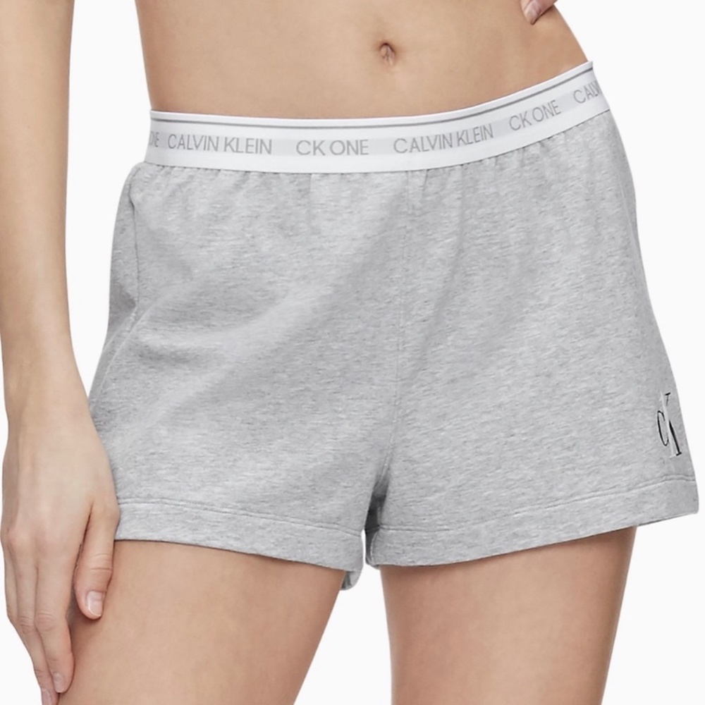 Calvin Klein Women's Underwear ONE Sleep Shorts Grey Heather Size QS6428-020 - Picture 2 of 6